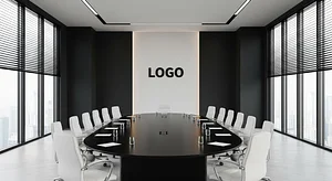Modern Boardroom Elegance - Virtual Office Background