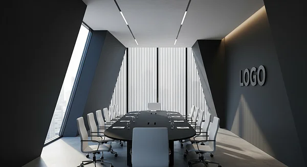 Modern Office Elegance Professional Virtual Office Background for Video Calls - Boardroom