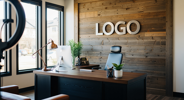 Rustic Wooden Home Office