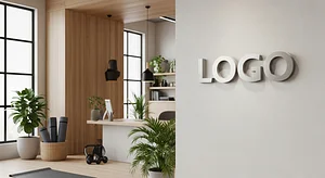 Modern Wellness Studio - Virtual Office Background