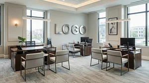 Modern Realty Office - Virtual Office Background