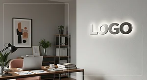 Professional Consultant Workspace - Virtual Office Background