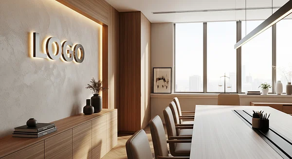 Bright Legal Boardroom - Microsoft Teams background for Coaches & Course Creators