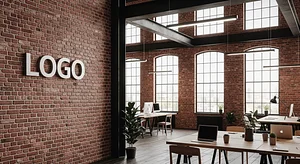 Creative Industrial Startup Loft - Virtual Office Background
