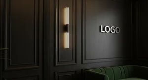 Dark Executive Lounge - Virtual Office Background