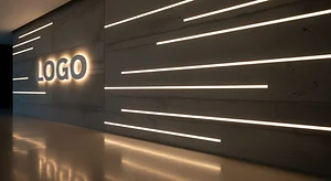 Minimal Concrete Wall - Virtual Office Background