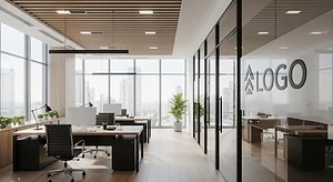 Real Estate Office - Virtual Office Background