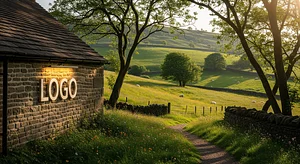 English Countryside Charm - Virtual Office Background