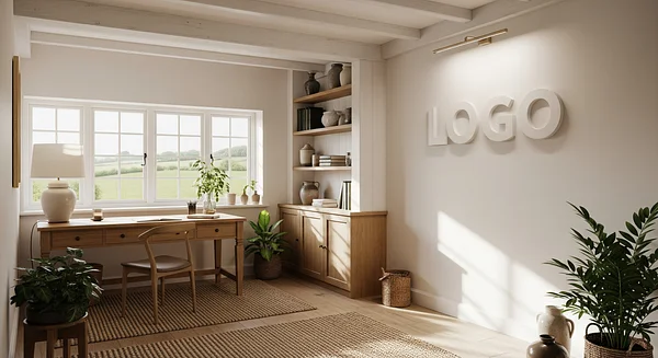 English Cottage Office - Microsoft Teams background for Coaches & Course Creators