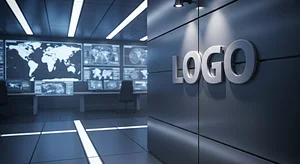 Strategic Command Room Technology Virtual Office Background