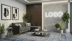 Scandinavian Office Bliss Creative Virtual Office Background