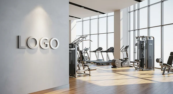 Bright Modern Gym Professional Virtual Office Background for Video Calls - Consulting