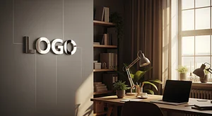 Cozy Chrome Office Technology Virtual Office Background