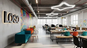 Creative Agency Vibe - Virtual Office Background