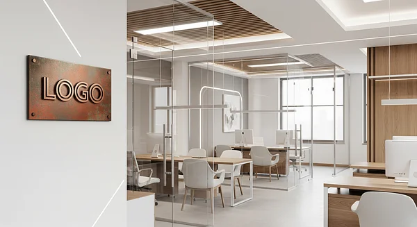 Elegant Realty Office Professional Virtual Office Background for Video Calls - Real Estate