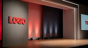 TED Talk Studio Creative Virtual Office Background