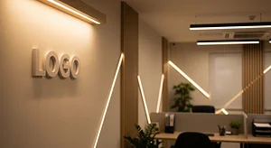 Warm Office Corporate Virtual Office Background