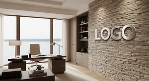 Lakeview Executive Study Popular Virtual Office Background