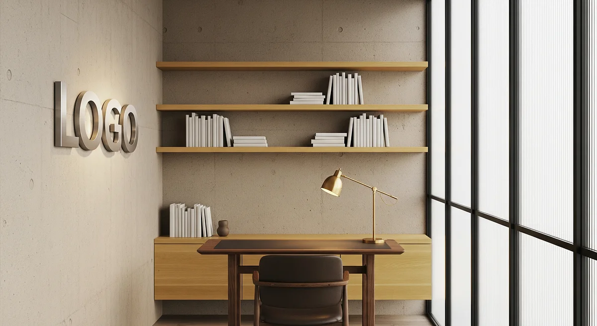 Amberwave Consultancy Nook Branded Virtual Office Background with Company Logo - Consulting