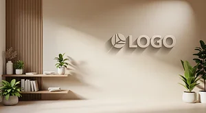 Warm Beige Studio - Virtual Office Background