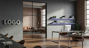 Indigo Slate Collaboration Loft Corporate Virtual Office Background